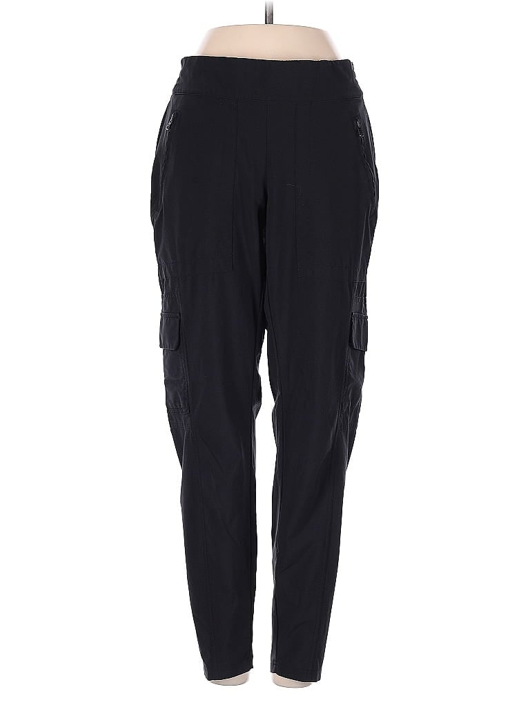 Pre-owned Athleta Cargo Pants In Black