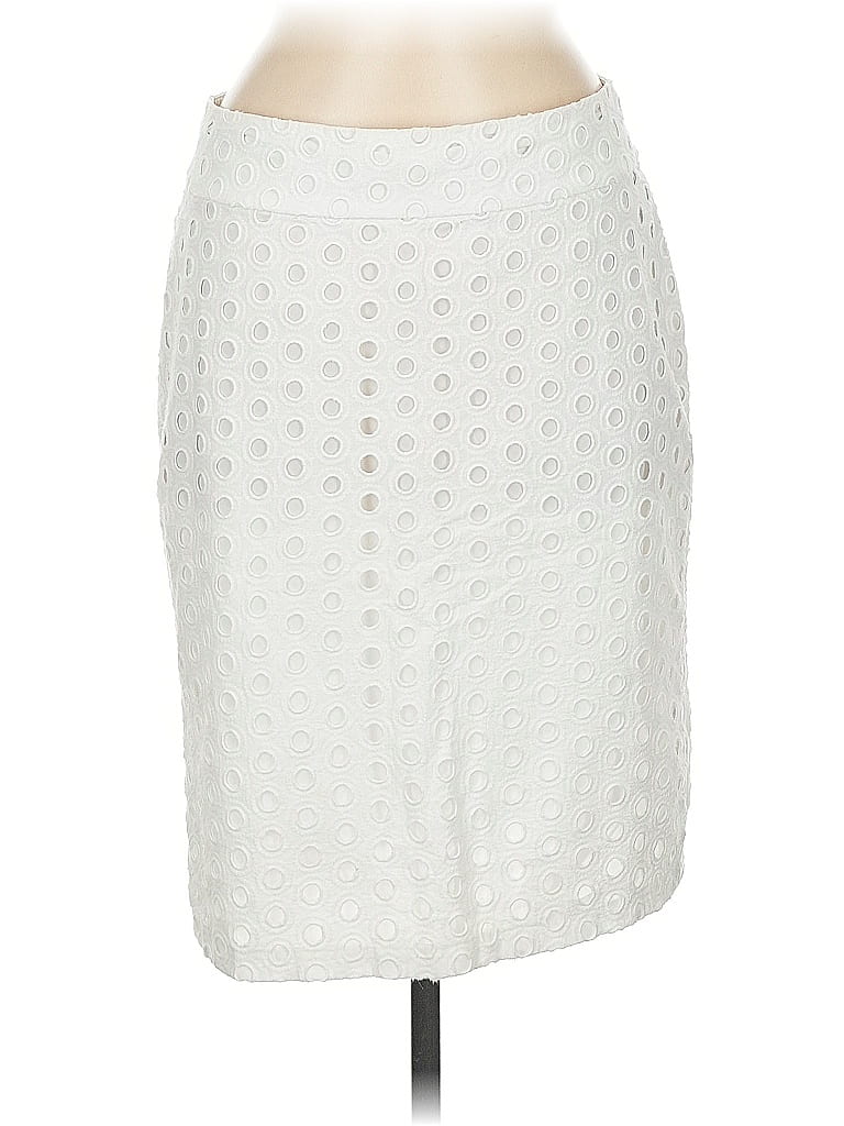 Pre-owned Ann Taylor Formal Skirt In White