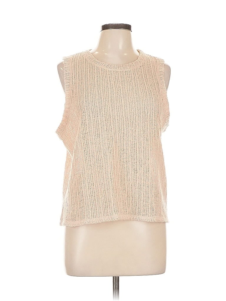 Pre-owned Impressions Sweater Vest In Brown