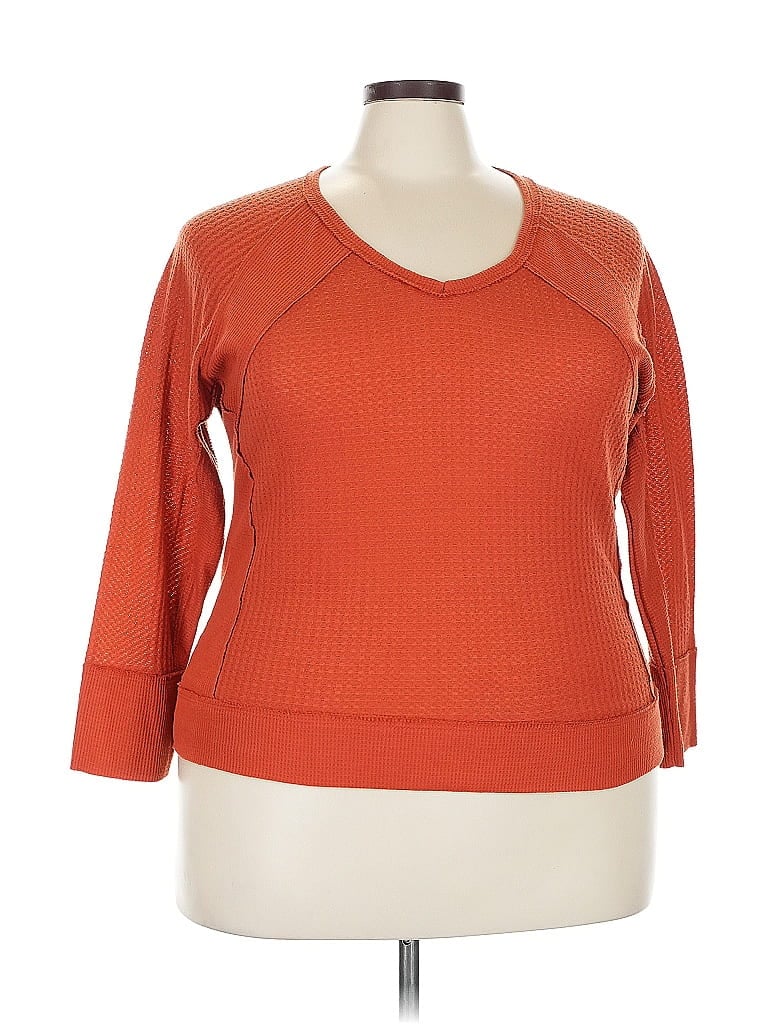 Pre-owned Assorted Brands Pullover Sweater In Orange