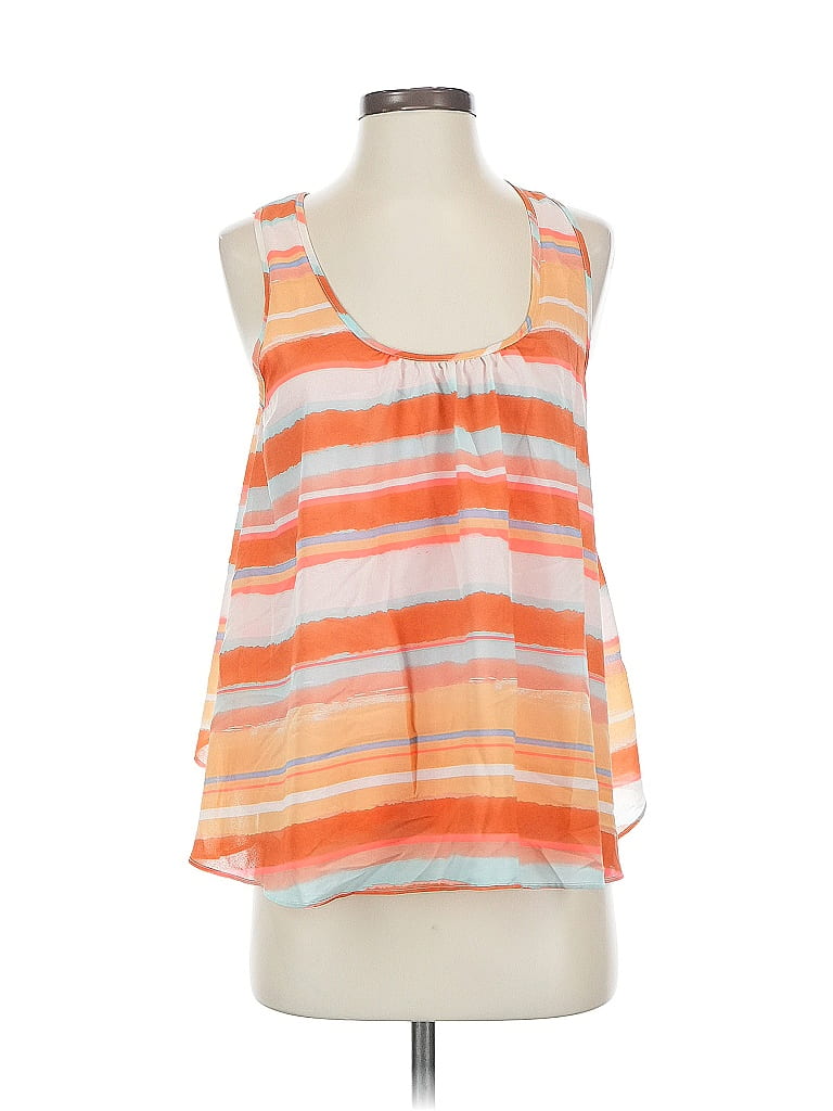 Pre-owned Meadow Rue Sleeveless Blouse In Orange