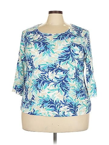 Karen Scott 3/4 Sleeve Top (view 1)