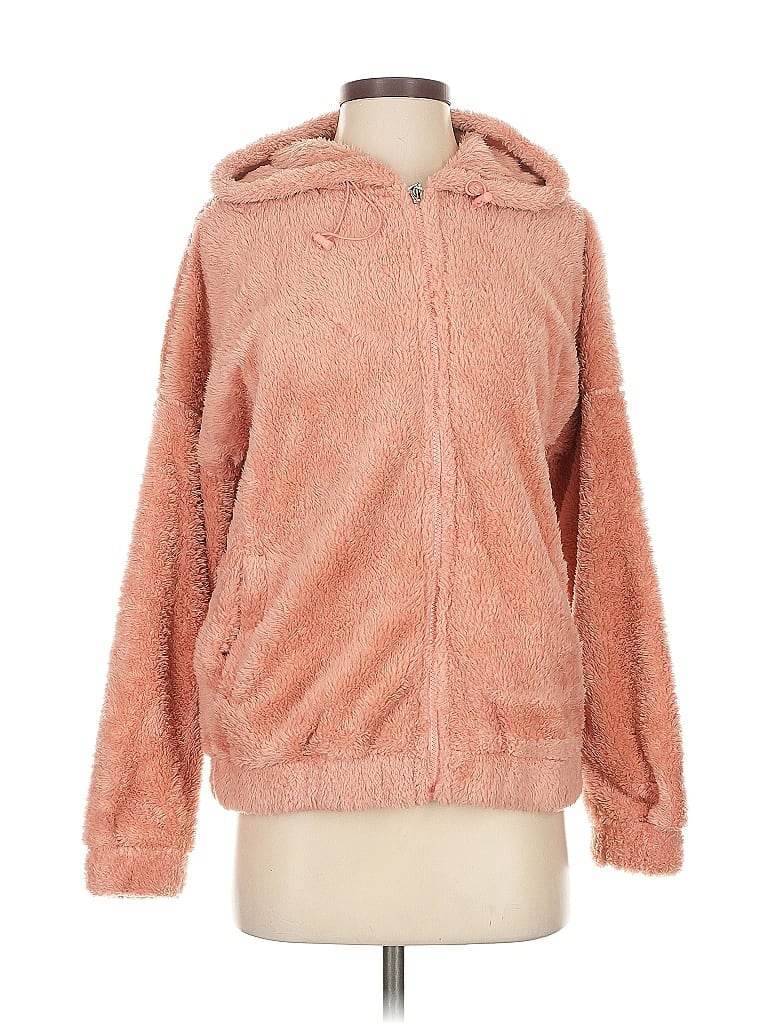 Pre-owned Bsp Better Sports Performance Faux Fur Jacket In Pink