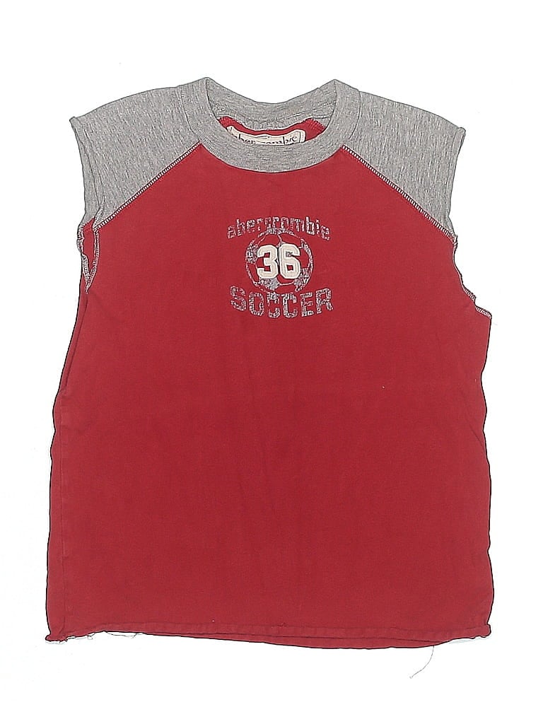 Pre-owned Abercrombie Kids' Sleeveless T-shirt In Red