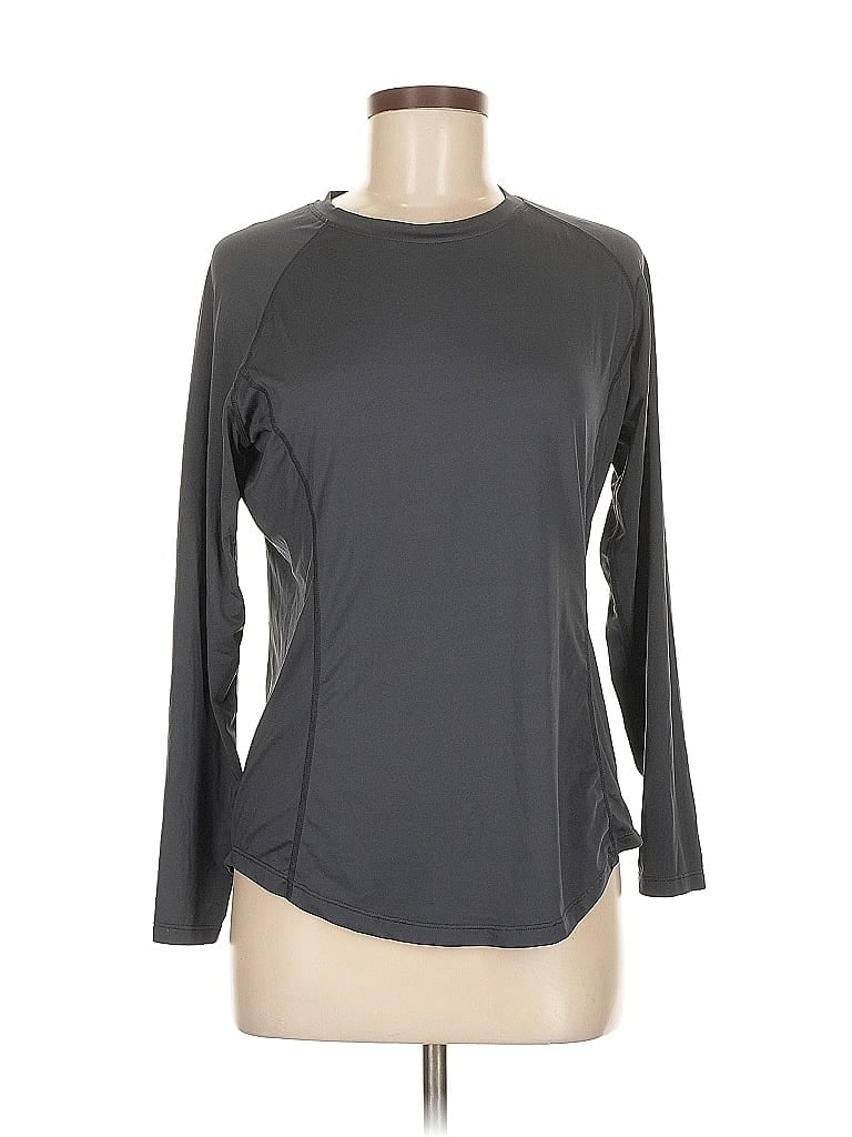 Pre-owned Unbranded Long Sleeve T-shirt In Gray