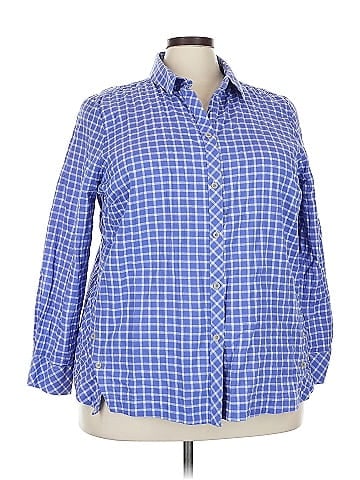 Foxcroft Long Sleeve Button-Down Shirt (view 1)