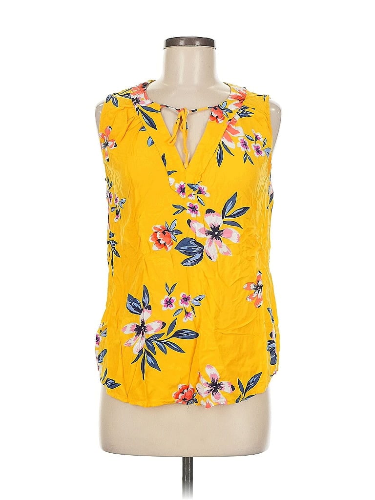 Pre-owned Old Navy Sleeveless Blouse In Yellow
