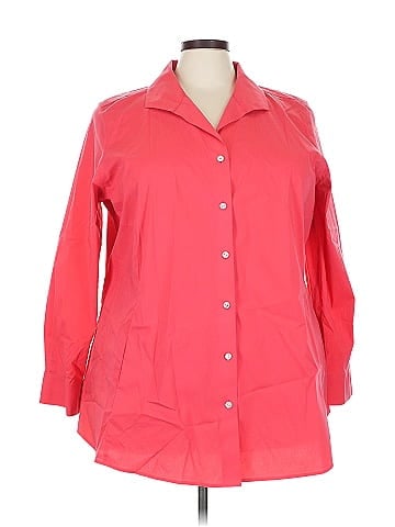 Foxcroft 3/4 Sleeve Button-Down Shirt (view 1)
