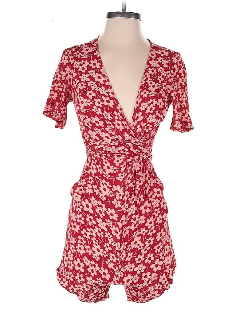 Pre-owned Madewell Romper In Red