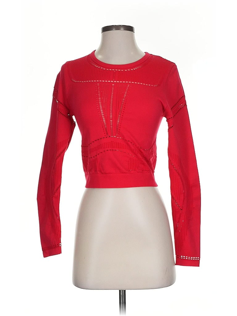 Pre-owned Unbranded Long Sleeve T-shirt In Red