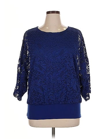 JM Collection 3/4 Sleeve Blouse (view 1)
