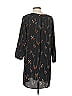 Glam 100% Polyester Print Black Casual Dress Size S - photo 2