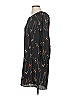 Glam 100% Polyester Print Black Casual Dress Size S - photo 5