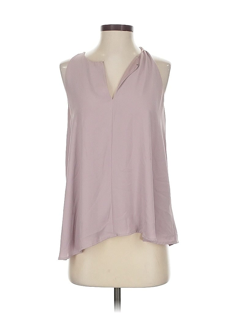 Pre-owned Ann Taylor Loft Sleeveless T-shirt In Purple