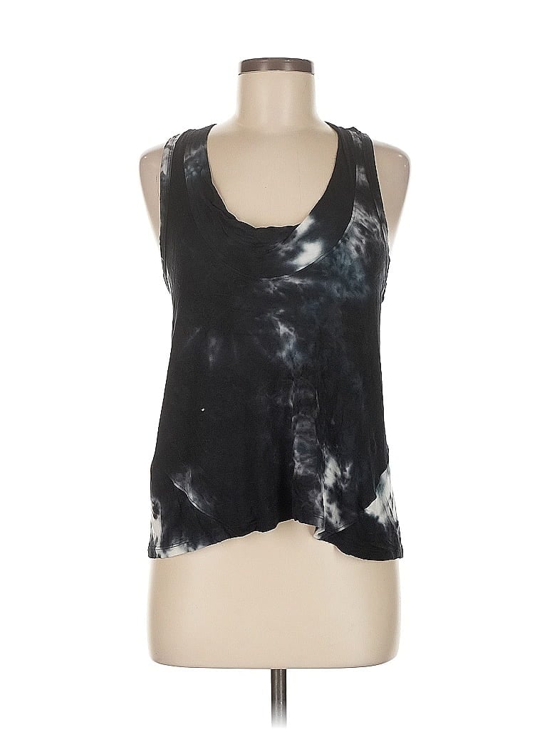 Pre-owned Peyton Jensen Tank Top Black Halter Neckline Tops