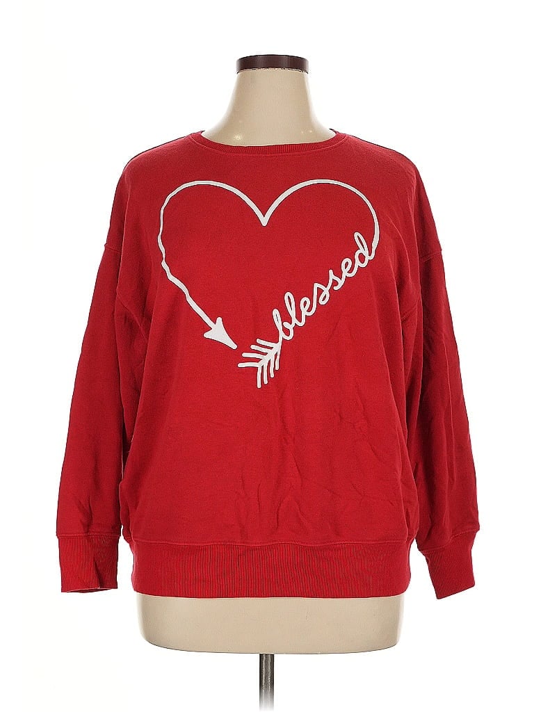 Click to view more detailed imagery on our partner's website Pre-owned Way To Celebrate! Sweatshirt In Red