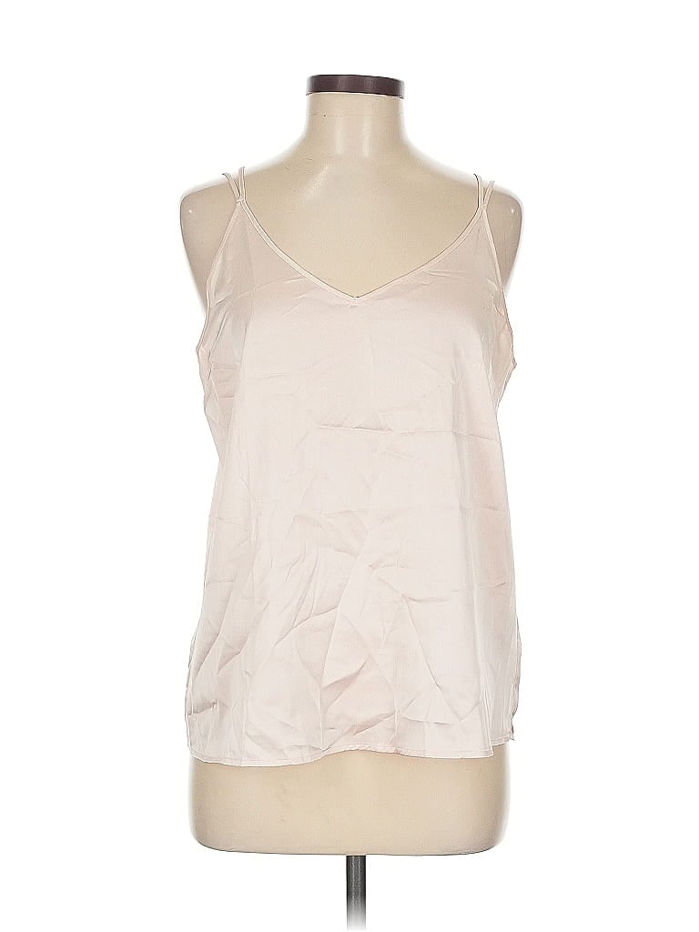 Click to view more detailed imagery on our partner's website Pre-owned Ekouaer Tank Top Ivory Halter Neckline Tops In White