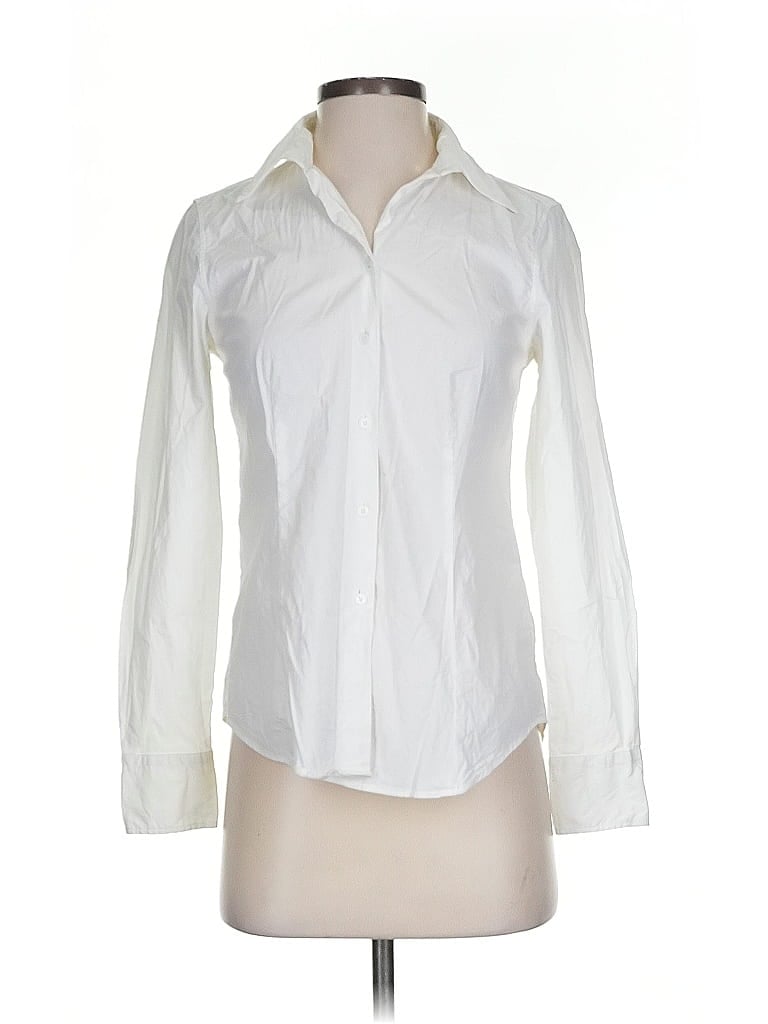Click to view more detailed imagery on our partner's website Pre-owned Talbots Long Sleeve Blouse In White