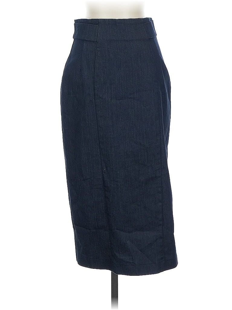 Pre-owned 7th Avenue Design Studio New York & Company Casual Skirt In Blue