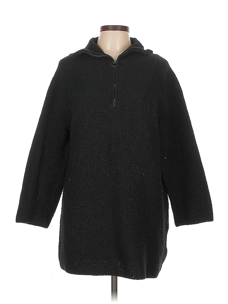 Pre-owned Divided By H&m Poncho In Black