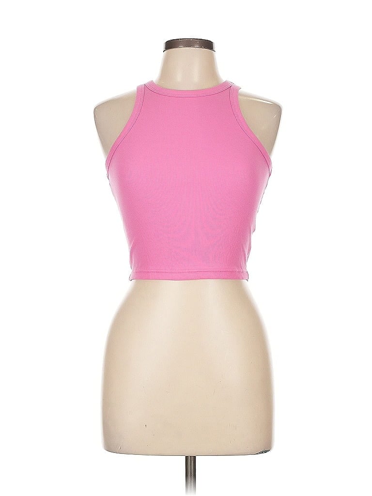 Pre-owned Unbranded Tank Top Pink Halter Neckline Tops