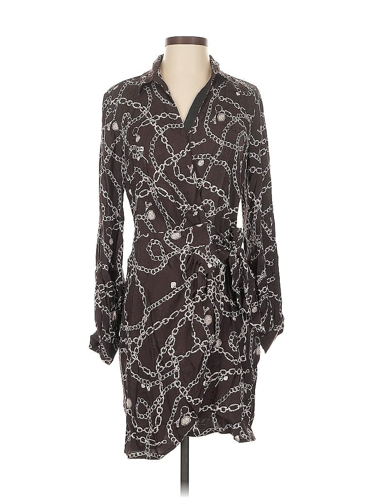 Pre-owned Ann Taylor Loft Kimono In Brown