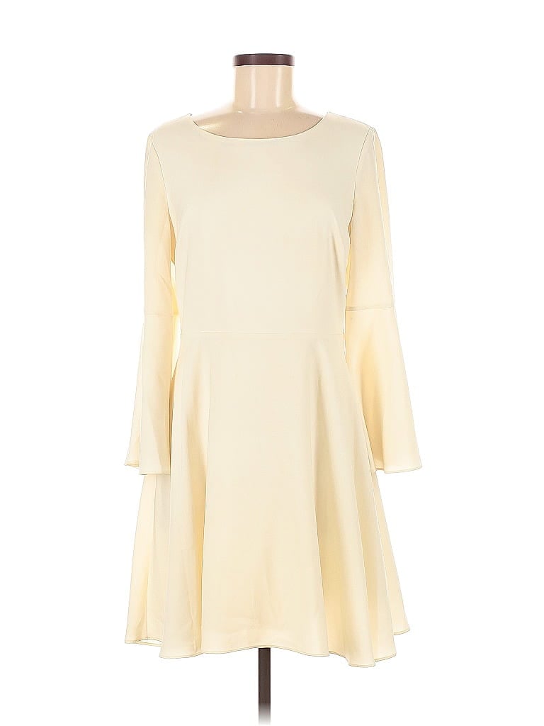 Pre-owned H By Halston Casual Dress In White
