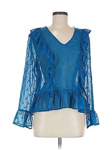 Soho JEANS NEW YORK & COMPANY 3/4 Sleeve Blouse (view 1)