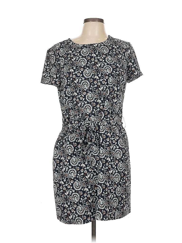 Pre-owned J.crew Factory Store Casual Dress In Blue