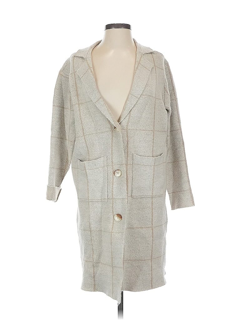 Click to view more detailed imagery on our partner's website Pre-owned Saltwater Luxe Cardigan Sweater In Gray