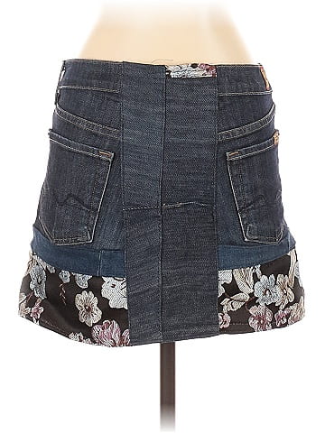 7 For All Mankind Denim Skirt (view 2)