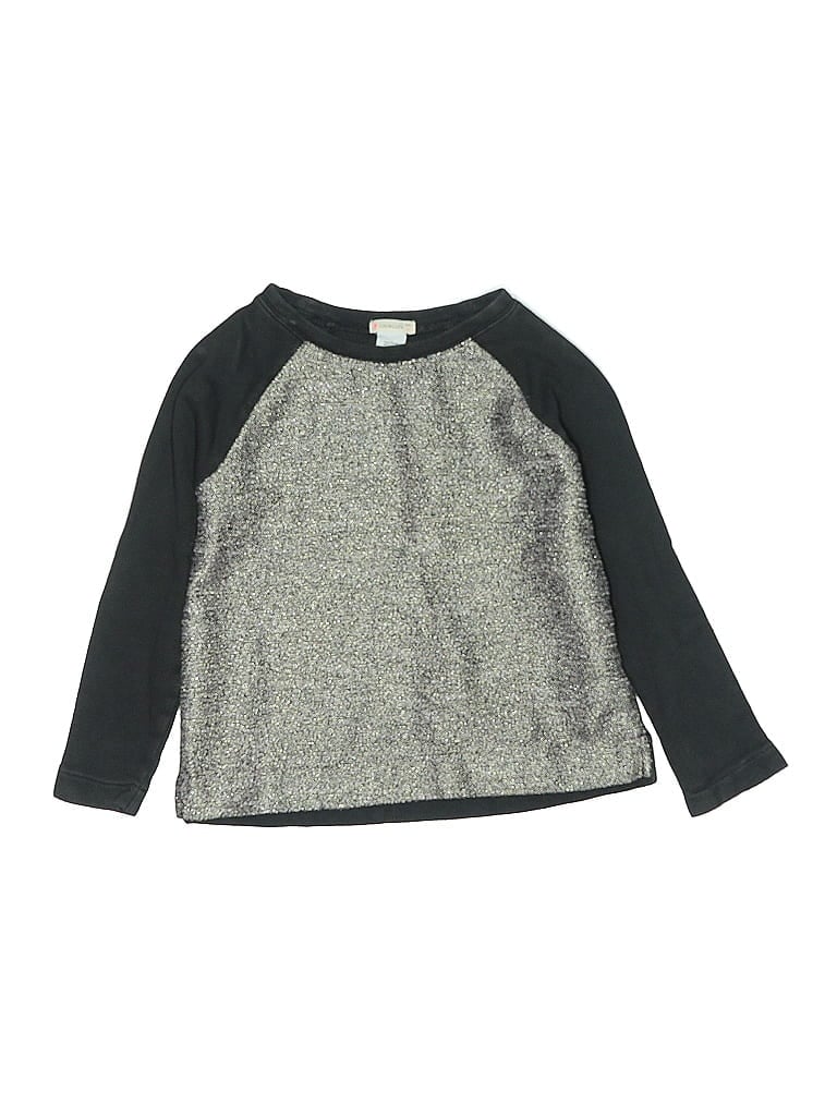Pre-owned Crewcuts Kids' Pullover Sweater In Silver