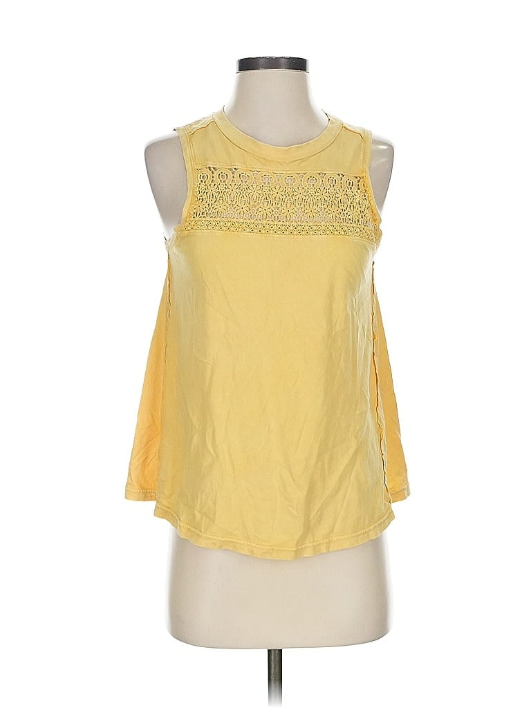 Pre-owned Altar'd State Sleeveless Blouse In Yellow