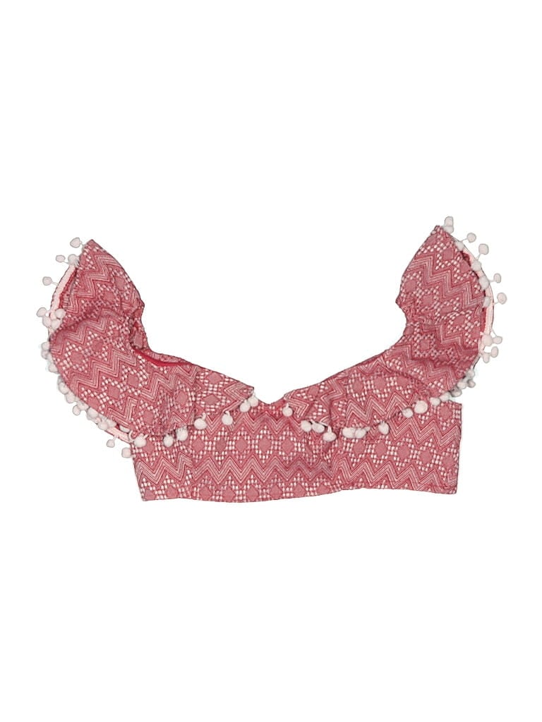 Pre-owned Asos Design Swimsuit Top Red Swimwear