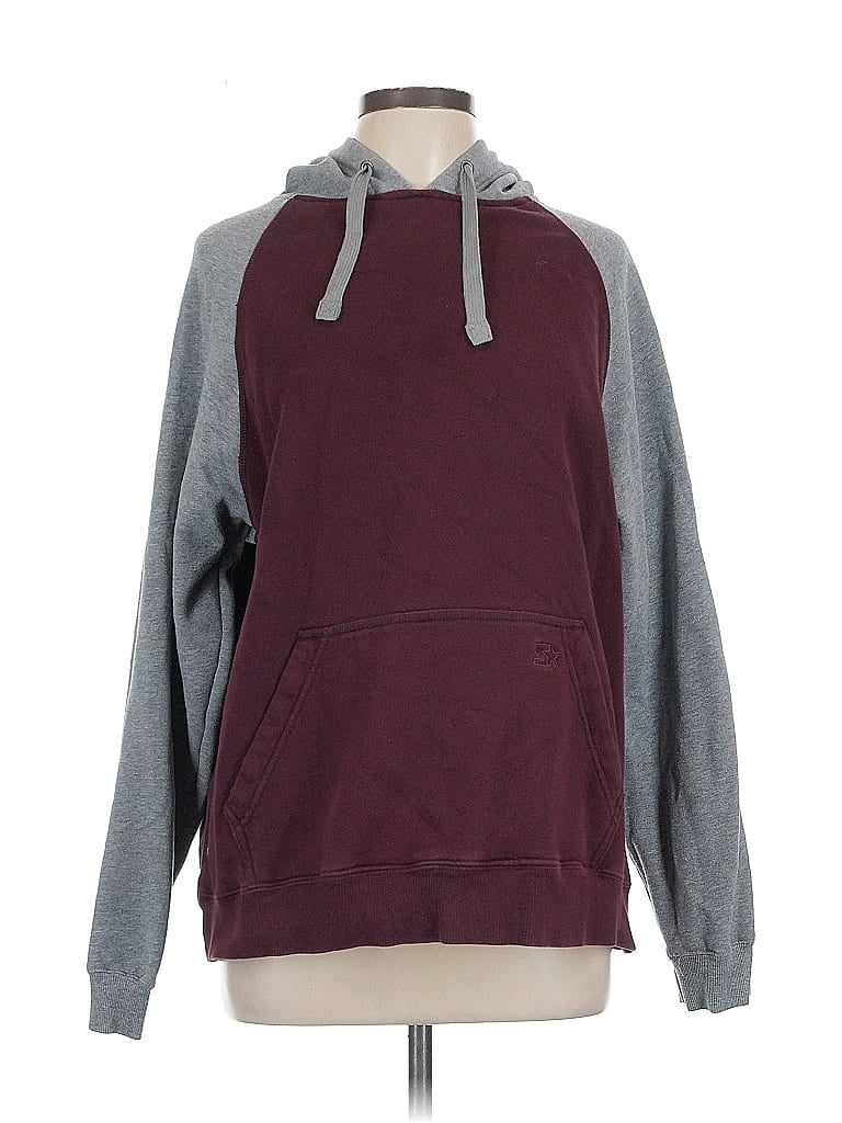 Pre-owned Starter Zip Up Hoodie In Burgundy