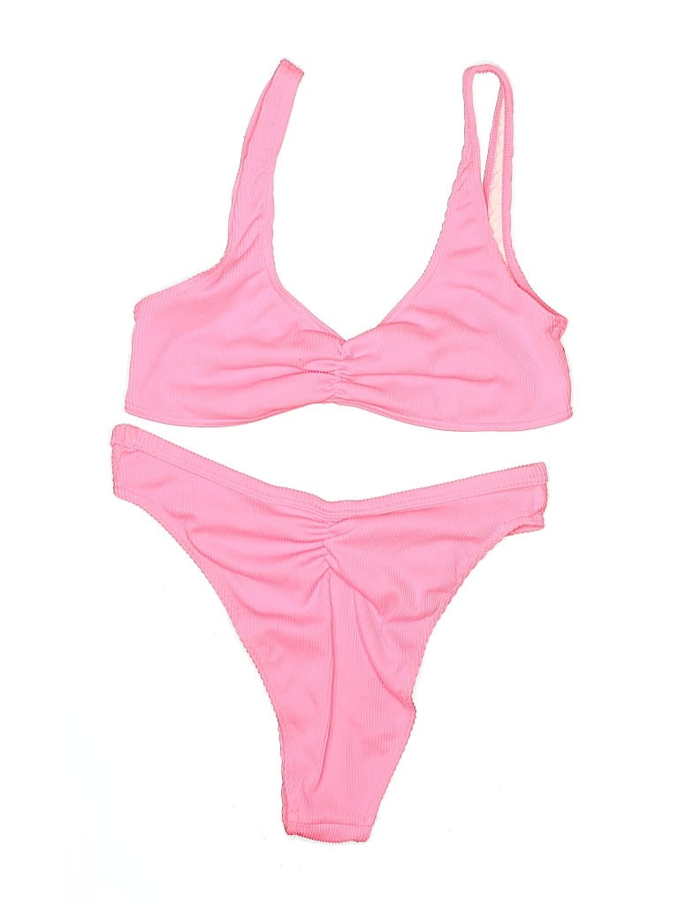 Pre-owned Unbranded Two Piece Swimsuit In Pink