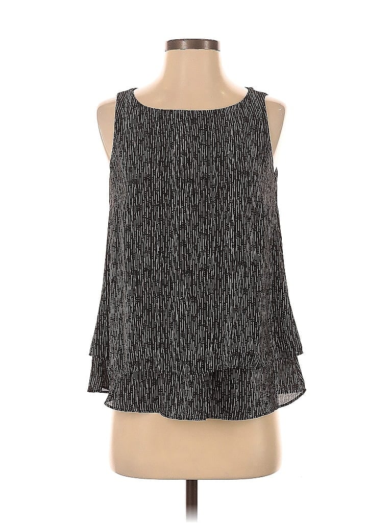 Pre-owned Worthington Sleeveless Blouse In Black