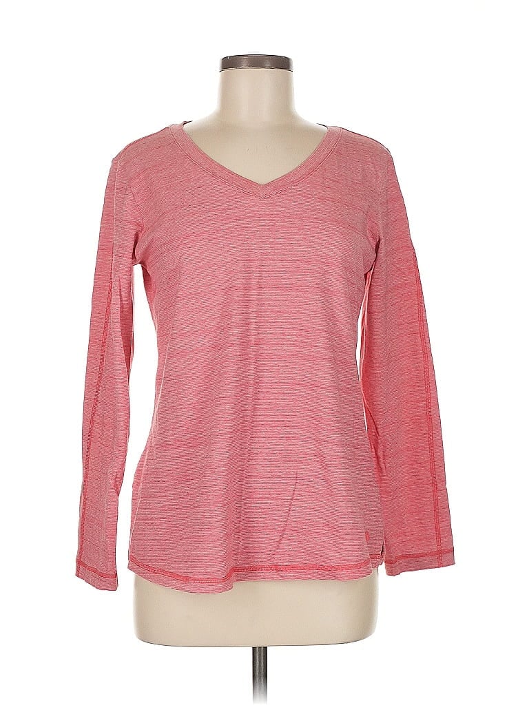 Pre-owned T By Talbots Long Sleeve T-shirt In Red
