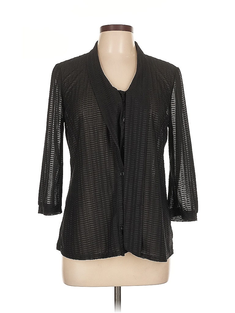 Pre-owned Maurices 3/4 Sleeve Blouse In Black