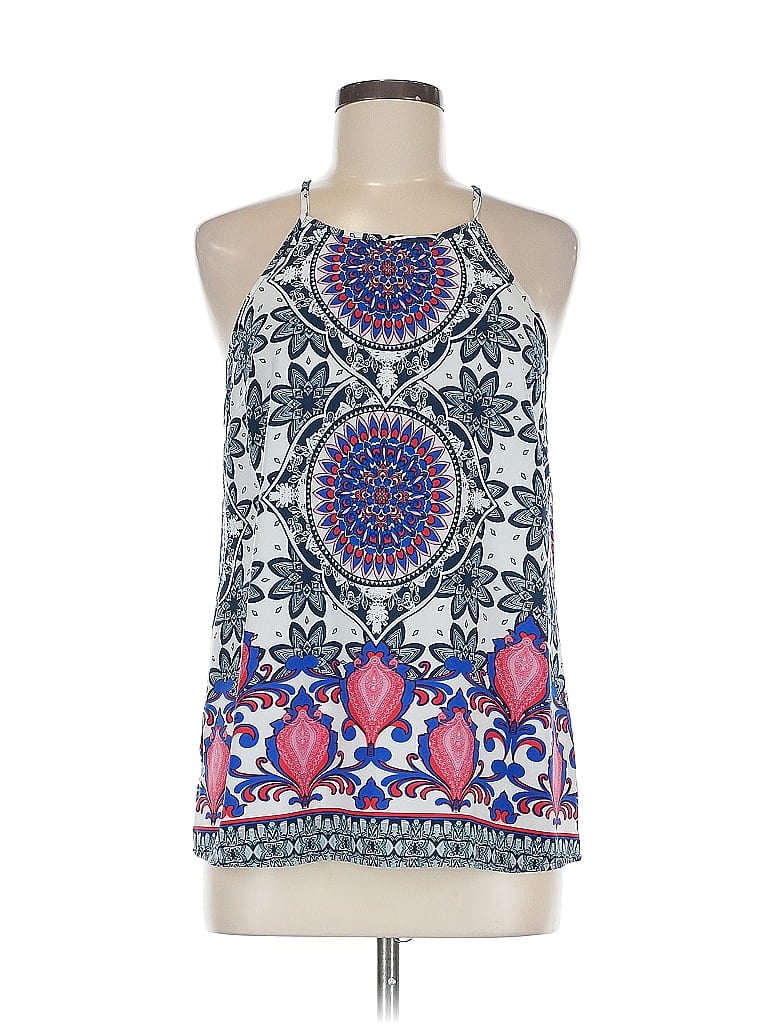 Pre-owned Renee C Sleeveless Blouse In Blue