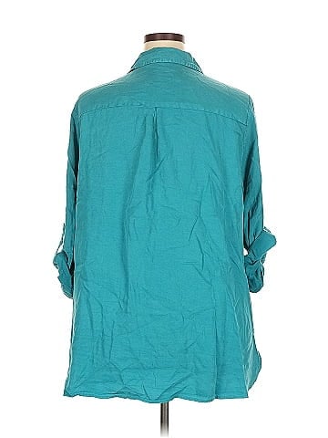 Velvet Heart 3/4 Sleeve Button-Down Shirt (view 2)
