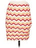 Lulus 100% Cotton Chevron-herringbone Red Casual Skirt Size S - photo 2