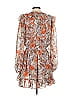 Current Air 100% Polyester Floral Brown Orange Cocktail Dress Size S - photo 2