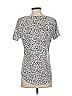 Z Supply Animal Print Silver White Short Sleeve T-Shirt Size S - photo 2