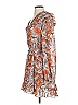 Current Air 100% Polyester Floral Brown Orange Cocktail Dress Size S - photo 5