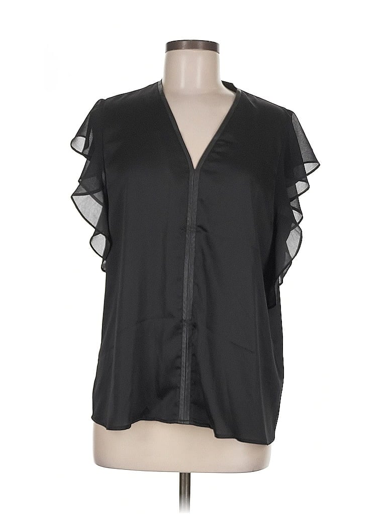 Click to view more detailed imagery on our partner's website Pre-owned Dkny Short Sleeve Blouse In Black