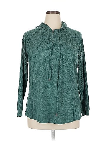 Indigo Rose Zip Up Hoodie (view 1)