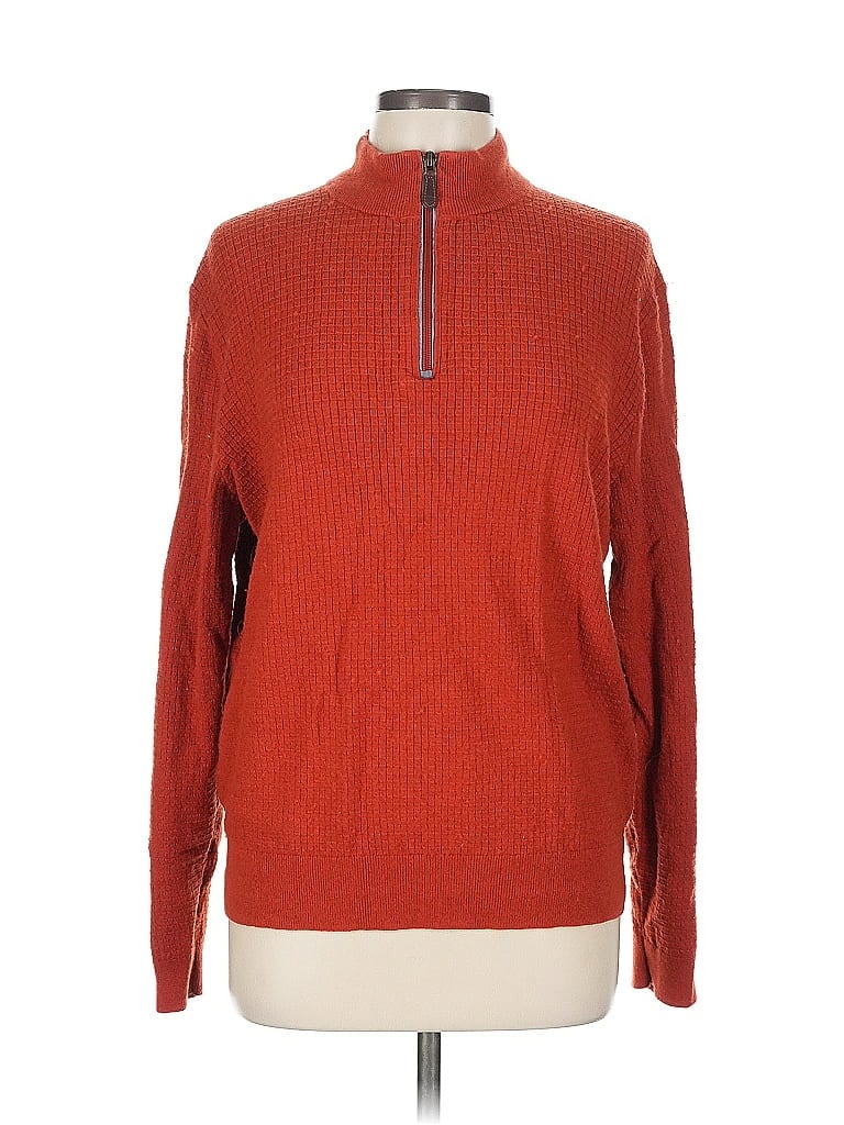 Pre-owned Jos. A. Bank Pullover Sweater In Orange