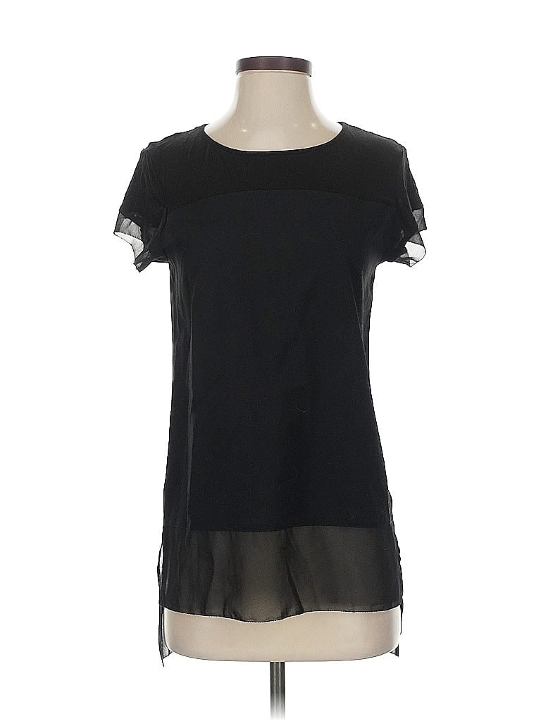 Pre-owned French Connection Short Sleeve T-shirt In Black