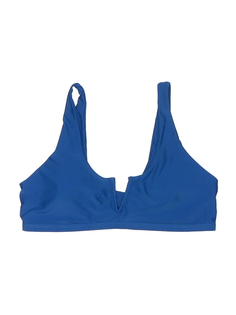 Pre-owned Assorted Brands Swimsuit Top Blue Swimwear